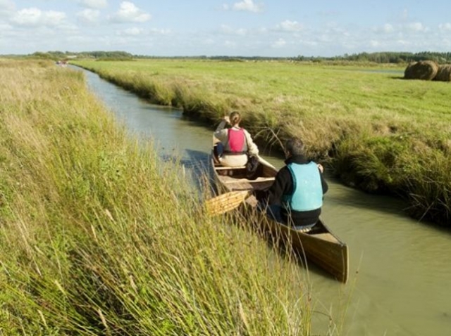  Canoa no pântano de St Jean de Monts 